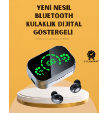 LED Ekranlı Kablosuz Kulaklık – Gürültü Önleyici Mikrofon ve Dokunmatik Özellikli