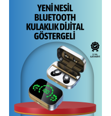 Akıllı Dijital Ekranlı TWS Kulaklık – Uzun Pil Ömrü, Stabil Bağlantı