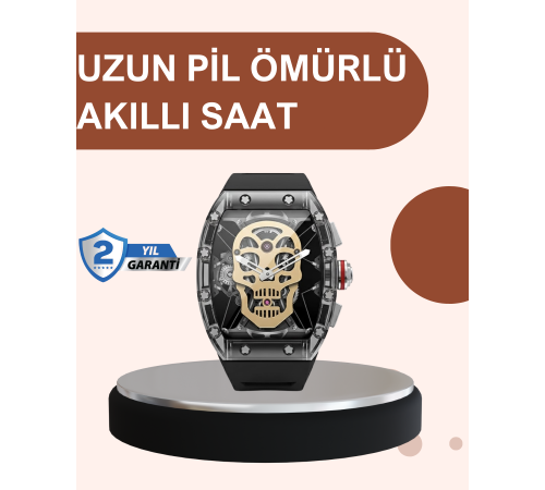 Uzun Pil Ömürlü Akıllı Saat Günlük ve Spor Kullanım