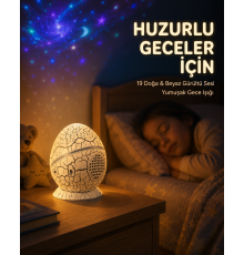 14 Renkli Nebula Yıldız Projektör + Müzik + Gürültü Cihazı + Zamanlayıcılı