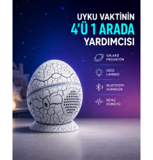 Dinozor Yumurtası Tasarımlı Gece Lambası – Müzik ve Işık Senkronizasyonlu