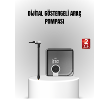 6000mAh Bataryalı Type-C Şarjlı Mini Hava Kompresörü LED Işıklı
