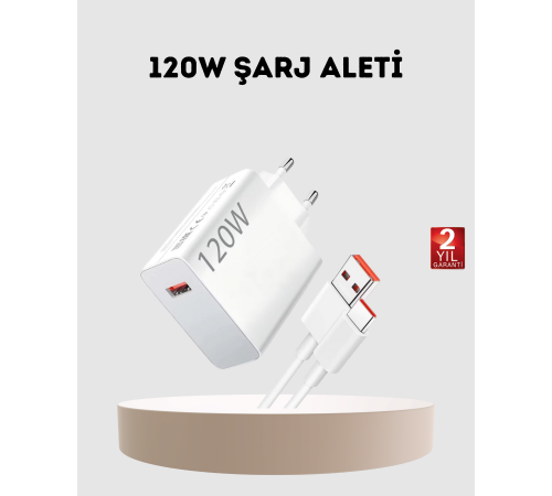 120W USB-C Şarj Adaptörü Süper Hızlı Şarj Güç Kaynağı Seti