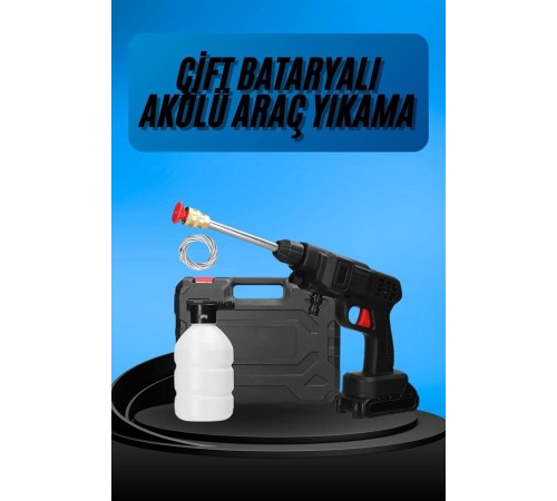 Akülü Oto Araç Yıkama Yüksek Basınçlı Araba Yıkama Makinesi Şarjlı