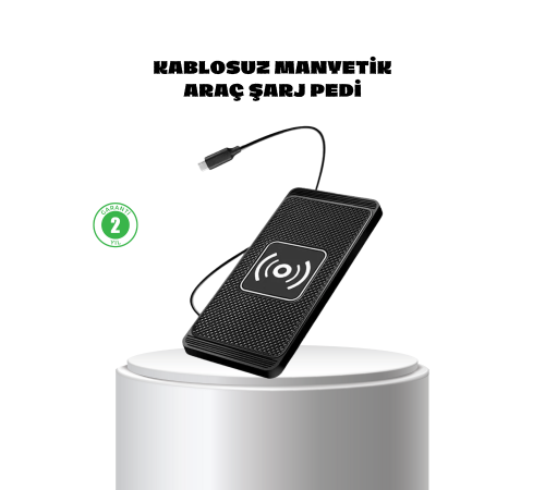 Manyetik Kablosuz Şarj Pedi 15W Hızlı Şarj Kaymaz Silikon Qi Destekli