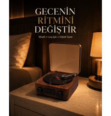 Gece Lambası Bluetooth Hoparlör Dijital Saat Çok Fonksiyonlu Su Dalgası Işıklı