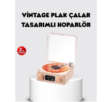 Bluetooth Hoparlörlü Gece Lambası Dijital Saatli Şeffaf Su Dalgası Işıklı Dekoratif