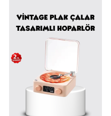 Bluetooth Hoparlörlü Gece Lambası Dijital Saatli Şeffaf Su Dalgası Işıklı Dekoratif