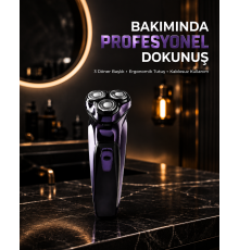 Profesyonel Şarjlı Tıraş Makinesi Ayarlanabilir Başlıklı Kablosuz