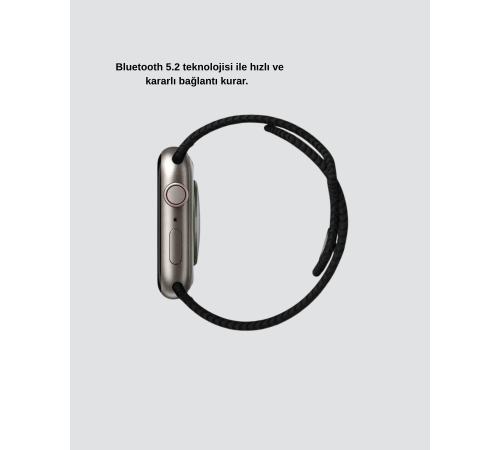 Bluetooth 5.2 Akıllı Saat Kablosuz Şarjlı Sesli Asistanlı 420 mAh Günlük Kullanım