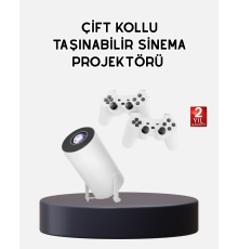 Kablosuz Projeksiyon Cihazı 4K Destekli HDMI USB Oyun Uyumlu