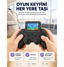 Mini Retro Oyun Konsolu S10 2.8 İnç Ekran Taşınabilir Klasik Atari Yeni Nesil