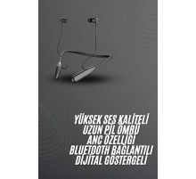 100 Saat Bluetooth Kulaklık Dijital Göstergeli ANC Özelliği Kablolu