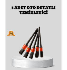 Araç Detay Temizlik Fırçası 5’li Set Çizmeyen Kıl Çok Yönlü Kullanım