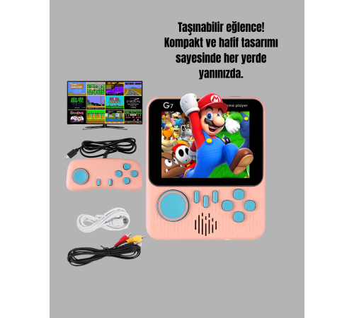 666 Oyunlu Retro Game Console – TV ve Çift Gamepad Desteği