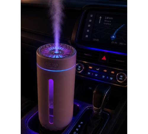 5 Esans Hediyeli RGB Işıklı Şarjlı Hava Nemlendirici Aroma Difüzörü
