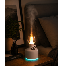 Vintage Aroma Difüzörü Nano Mist LED Işıklı Taşınabilir Nemlendirici