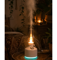 LED Işıklı Vintage Hava Nemlendirici Aromaterapi Difüzörü USB Şarjlı