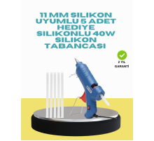 5 Silikon Hediyeli 40W Silikon Tabancası Ev ve Hobi Kullanımı