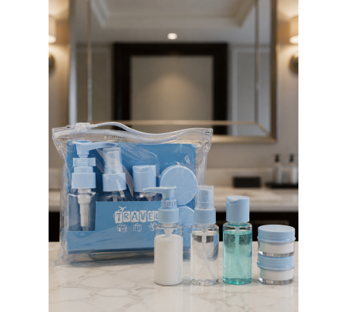 Taşınabilir 5 Parça Seyahat Kozmetik Seti 30 ml Sızdırmaz