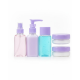 5 Parça Bakım Ürünü Taşıma Seti Şeffaf Seyahat Şişeleri