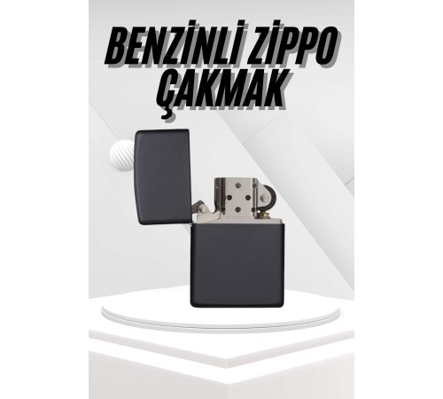 Hediyelik Zarif  Siyah Benzinli Çakmak