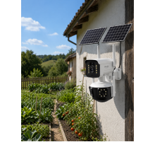 Güneş Enerjili Arıcı Kamerası 4G SIM Kartlı 9MP Üç Lens Yayla Güvenlik Kamerası 2 Yıl Garantili