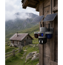 Güneş Enerjili Çiftlik Kamerası 3 Lensli 9MP Solar Kamera 2 Yıl Garantili