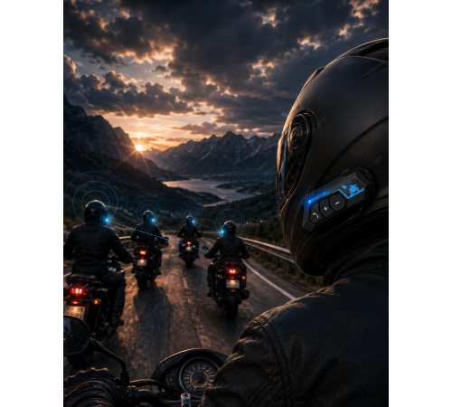 Motosiklet Kaskı İçin Bluetooth Kulaklık Hands Free Çağrı Özellikli