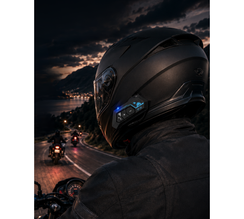 Şarjlı Bluetooth Kask Kulaklığı Navigasyon ve Müzik Destekli