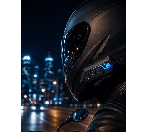 Bluetooth Motosiklet Kask Kulaklığı Mikrofonlu Kablosuz Sürüş Intercomu