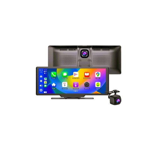 4K 10.2 İnç Çift Kameralı Araç Multimedya Ekranı CarPlay Kablosuz Tüm Cihazlara Uyumlu