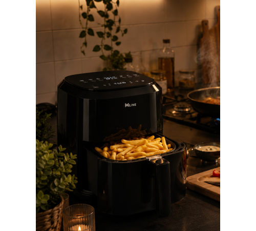 1360W Yağsız Sıcak Hava Fritözü 4 Litre Dokunmatik Air Fryer