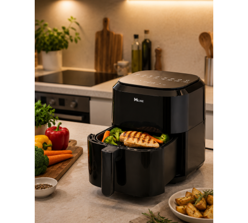 4 Litre Dijital Air Fryer Yağsız Sıcak Hava Fritözü 1360W Güç