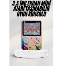 Çocuklara Özel 4K HD Retro Oyun Konsol El Atari Taşınabilir 500 Oyunlu