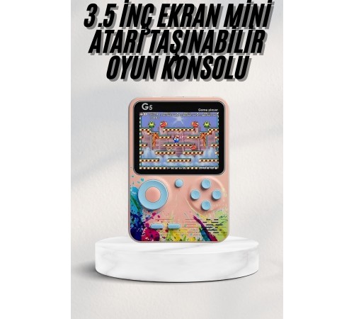 Çocuklara Özel 4K HD Retro Oyun Konsol El Atari Taşınabilir 500 Oyunlu