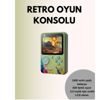 TV Bağlantılı 500 Oyunlu Mini Gameboy Konsol