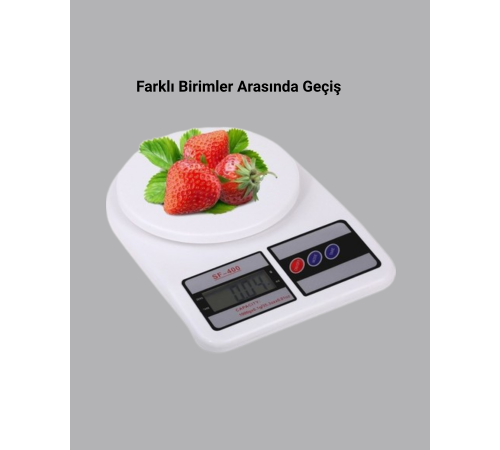 Hassas Dijital Mutfak Tartısı – 1g Doğruluk, LCD Ekran, Otomatik Kapanma