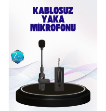 360 Derece Ses Algılamalı Type C Şarjlı Yaka Mikrofonu