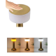 Gold Kare LED Masa Lambası Şarjlı Dimmer Kontrollü Dekoratif Işık