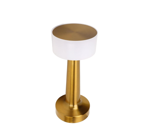 Gold Kare LED Masa Lambası Şarjlı Dimmer Kontrollü Dekoratif Işık