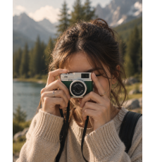1080P HD Mini Kamera IPS Ekranlı 4K Lens Destekli Taşınabilir Dijital Kamera