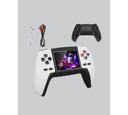 520 Klasik Oyunlu P5™ ControllerView Retro Konsol – Şarjlı, Ergonomik Tasarım