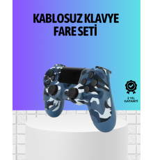 Şarjlı Kablosuz PS4 Oyun Kolu Titreşimli Hassas Kontrol