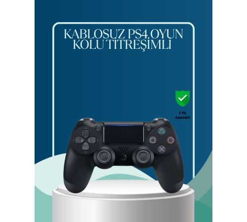Kablosuz PS4 Oyun Kolu Çift Motor Titreşimli Uzun Bataryalı