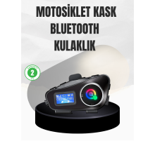 Su Geçirmez Bluetooth 5.3 Kask Kulaklığı 1000mAh Bataryalı