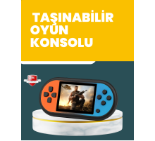 520 Oyunlu Mini Oyun Konsolu HD LCD Ekranlı