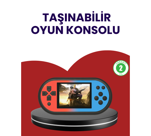 520 Oyunlu El Oyun Konsolu TV Bağlantılı HD LCD Ekranlı