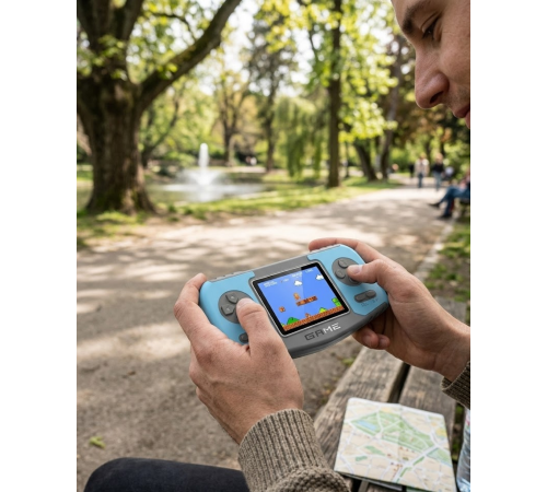 Taşınabilir Klasik Oyun Konsolu TV Bağlantılı Dahili Oyunlu Şarjlı Game Console