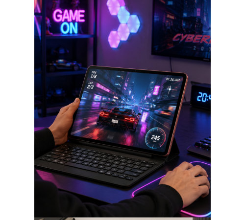 Klavyeli Tablet Bilgisayar Seti Dokunmatik Kalem ve Kılıf Destekli